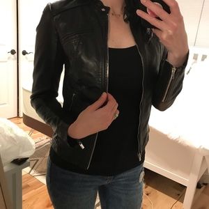 Faux leather jacket